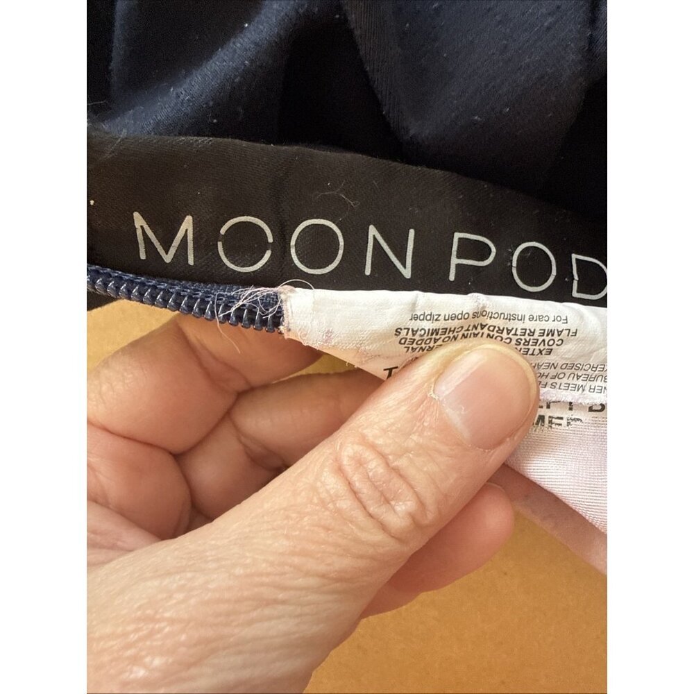 Moon Pod Outer Navy Blue Indigo Bean Bag Cover Zip - Picture 2 of 8